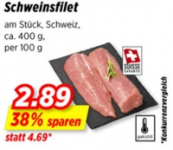 Schweinsfilet CHF 2.89