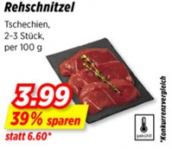 Rehschnitzel CHF 3.99