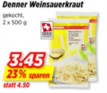 Denner Weinsauerkraut CHF 3.45