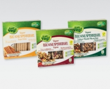 JUST VEG!/NATUR AKTIV BIO Veganer Bio-Knusperriegel