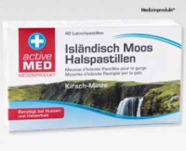 ACTIVE MED Isländisch Moos Halspastillen CHF 3.99