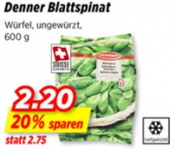 Denner Blattspinat CHF 2.20