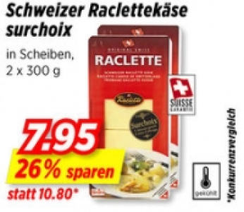 Schweizer Raclettek&auml;se surchoix