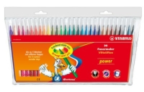 Fasermaler STABILO® power, 30 Stifte