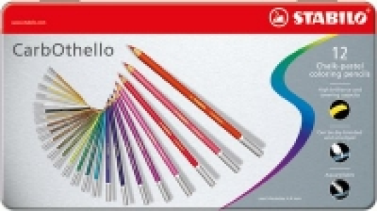 Pastellkreidestift STABILO® CarbOthello, 12 Stifte