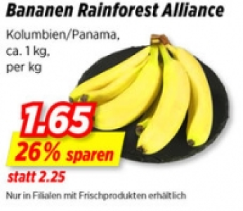 Bananen Rainforest Alliance CHF 1.65