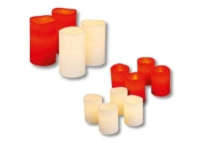 LED-Echtwachskerzen, 2er/ 4er