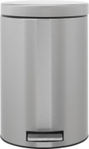 Treteimer 12l matt steel