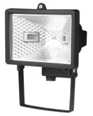 Halogen Wandstrahler 120 Watt, schwarz