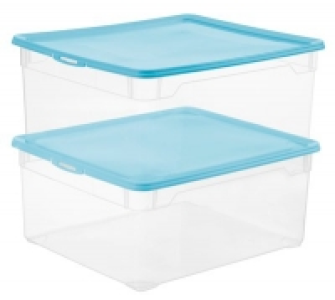 2er Set Clear Box Sweater, blau