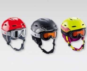 INOC Wintersporthelm mit Brille für Kinder