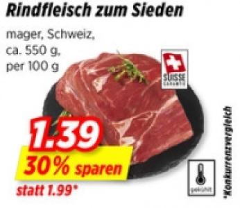 Denner  Rindfleisch zum Sieden