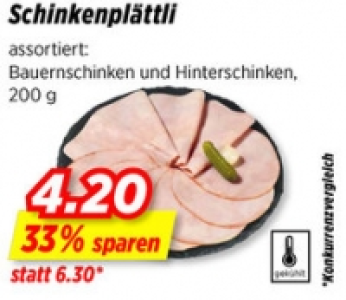 Denner  Schinkenplättli