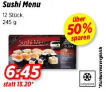 Sushi Menu