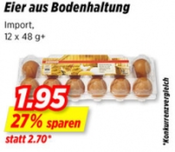 Eier aus Bodenhaltung