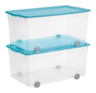 2er Set Clear Box Roller 4, blau
