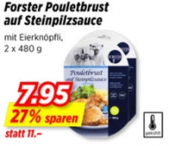 Forster Pouletbrust auf Steinpilzsauce