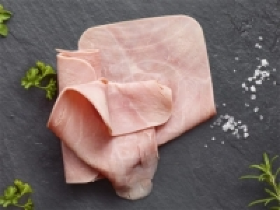 Italienischer Kochschinken geschnitten