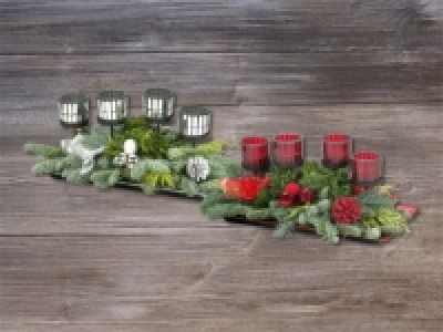 Adventsgestecke auf Schale (ab 23.11.)