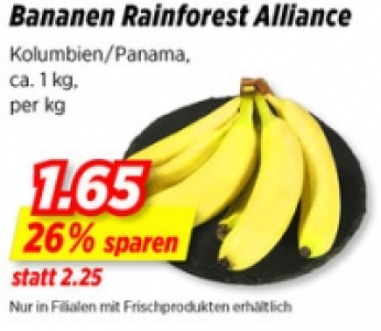 Bananen Rainforest Alliance CHF 1.65