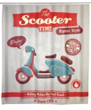 Duschvorhang Vintage Scooter
