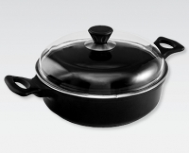 Aldi Suisse  CROFTON® Aluguss-Pfanne mit Glasdeckel, Ø 28 cm