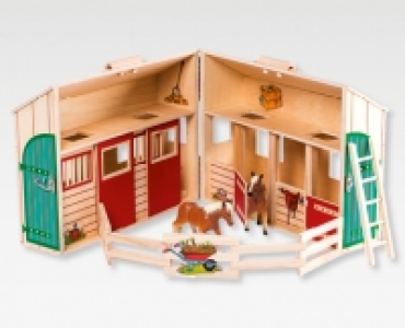 TOYLINO Puppenhaus/Pferdestall im Koffer CHF 29.90