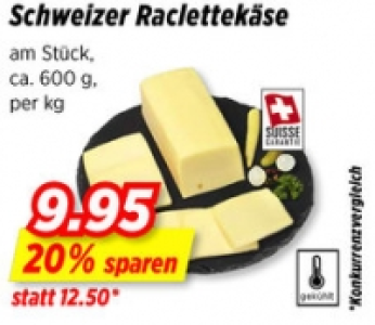 Schweizer Raclettekäse CHF 9.95