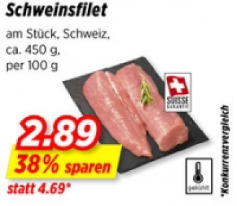 Schweinsfilet CHF 2.89