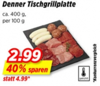 Denner Tischgrillplatte