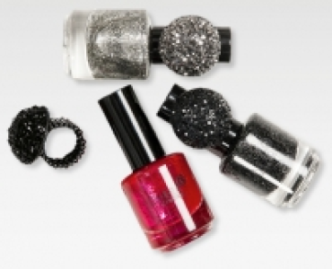OMBIA COSMETICS Glamour Nagellack- und Ring-Set, 2-teilig