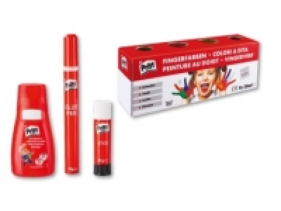 Klebstoffsortiment/ Fingermalfarben