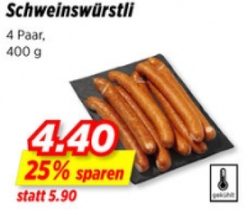 Schweinswürstli CHF 4.40