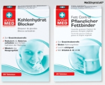 Aldi Suisse  ACTIVE MED Kohlenhydrat Blocker/Pflanzlicher Fettbinder