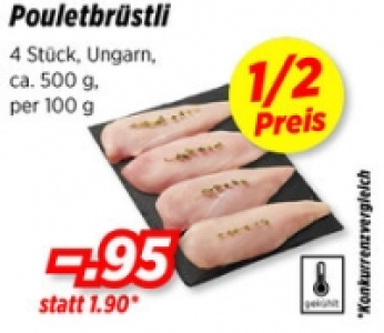 Pouletbrüstli CHF 1.90