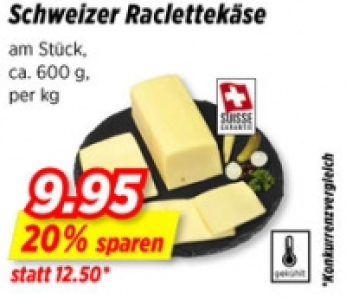 Schweizer Raclettekäse CHF 9.95