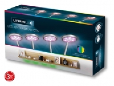 LED-Unterbauspots, 4er