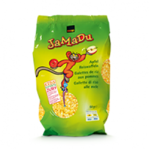 Coop JaMaDu Apfel-Reiswaffeln