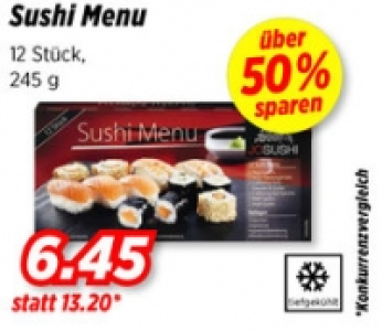 Sushi Menu CHF 6.45