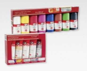 Acrylfarben/Effektpasten