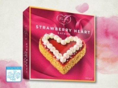 Erdbeertorte in Herzform