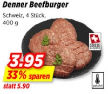 Denner Beefburger CHF 3.95