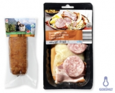 Waadtländer Saucisson/Sauerkrautplatte CHF 5.49