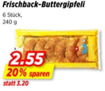 Frischback-Buttergipfeli