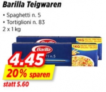 Barilla Teigwaren CHF 4.45