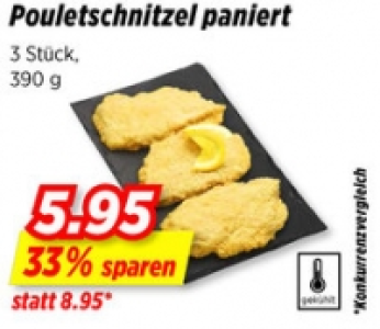 Pouletschnitzel paniert