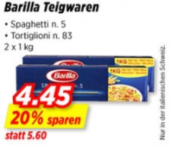 Barilla Teigwaren CHF 4.45