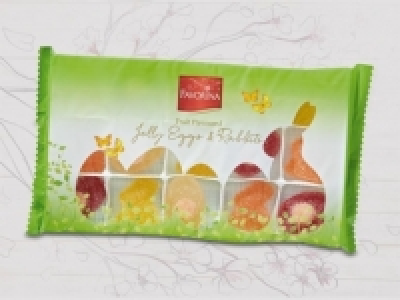 Gel&eacute;e Eier und Hasen
