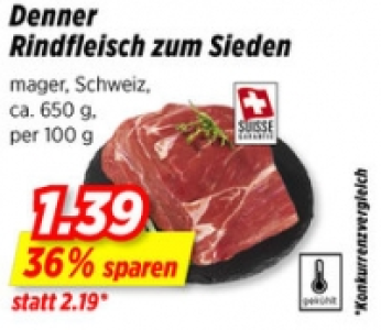 Denner Rindfleisch zum Sieden