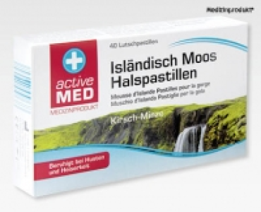ACTIVE MED MEDIZINPRODUKT Isl&auml;ndisch Moos Halspastillen